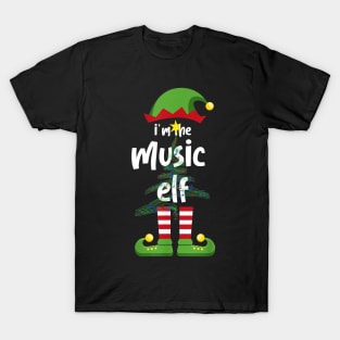 I'm The Music Elf Family Matching Christmas Pajama Gifts T-Shirt